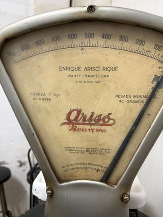 Balanza Nascula Ariso 1947 Barcelona