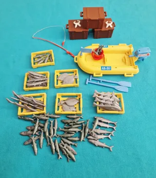Playmobil Marineros y Barco con Peces