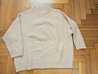 Jersey lana Mango beige