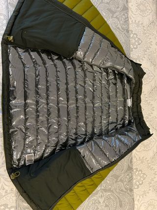 Plumífero Columbia Hombre Talla M Negro/Verde nuev