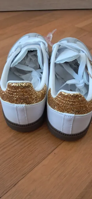 Zapatillas Adidas Samba Doradas Talla 38