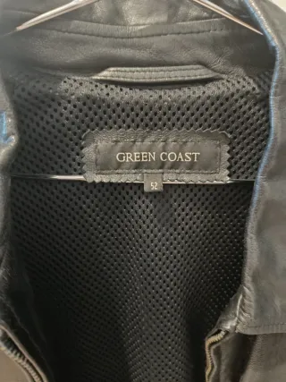 Cazadora de cuero GREEN COAST Talla L