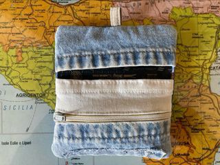 Portatabacco in denim