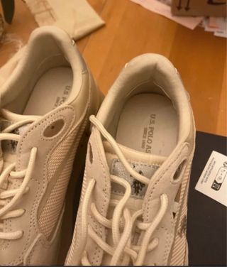 Sneakers U.S. Polo Assn. beige/blu taglia 39
