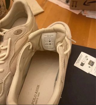Sneakers U.S. Polo Assn. beige/blu taglia 39