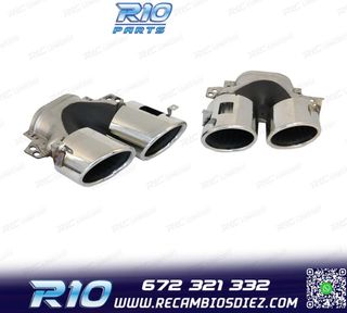 COLAS DE ESCAPE MERCEDES GLE W167 19- LOOK GLE53 CROMO