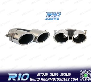 COLAS DE ESCAPE MERCEDES GLE W167 19- LOOK GLE53 CROMO