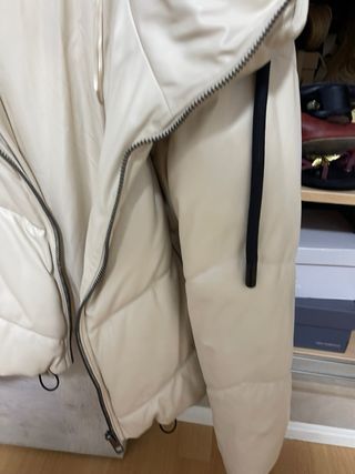 Abrigo Zara Beige Mujer oversize