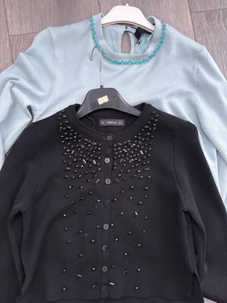 Conjunto Zara Jersey y Rebeca Mujer Talla s