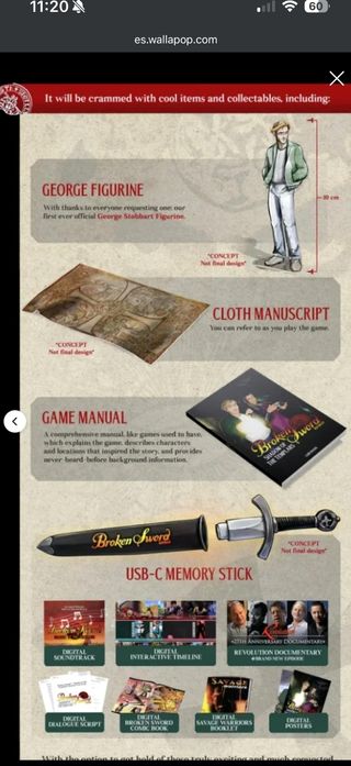 Broken Sword Reforged Coleccionista PAL ESP