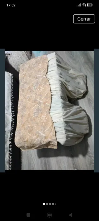 Dormitorio Completo Nogal, Mármol y Ratán vintage