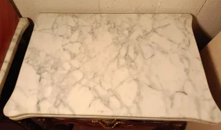 Dormitorio Completo Nogal, Mármol y Ratán vintage