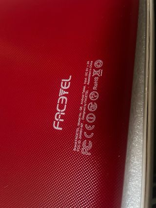 Tablet FACETEL Q6 Roja Nueva