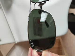 Ray-Ban RB3379 Occhiali da Sole Argento/Verde