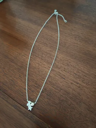 Colgante TOUS Oso y Estrella Plata 43cm