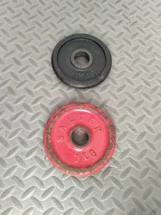 DISCOS DE PESAS DE 1KG Y 30MM