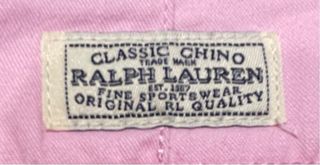 Pantalón corto rosa Ralph Lauren con cinturón
