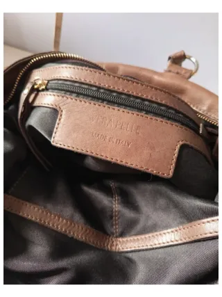 Borsa Artigianale Vera Pelle Marrone