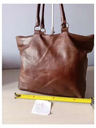 Borsa Artigianale Vera Pelle Marrone