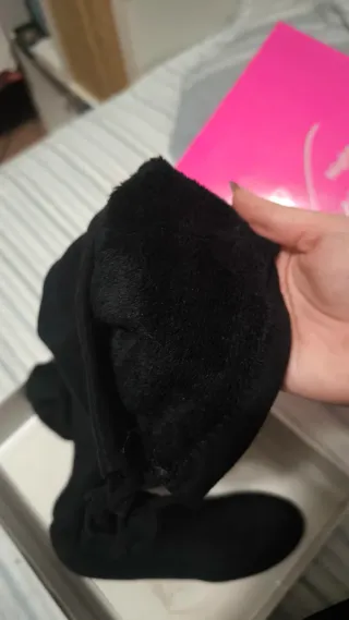 Stivali neri alti tacco 5cm