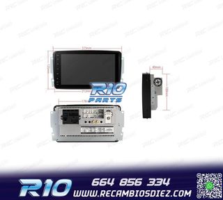 RADIO GPS ANDROID 12 PARA MERCEDES VIANO VITO C W203 A W168