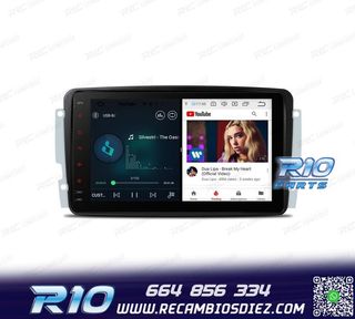 RADIO GPS ANDROID 12 PARA MERCEDES VIANO VITO C W203 A W168