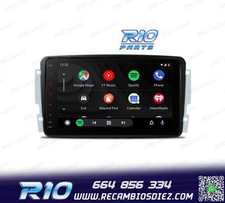RADIO GPS ANDROID 12 PARA MERCEDES VIANO VITO C W203 A W168