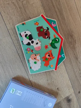 Puzzle Djeco Ouaf Woof Animales Sonidos