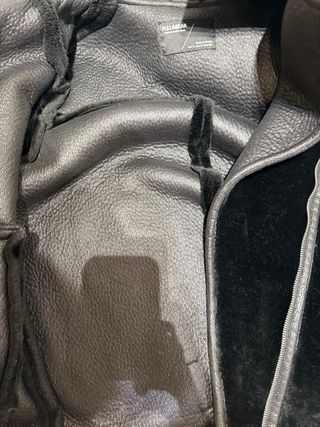 Chaqueta Pull and Bear negra suave