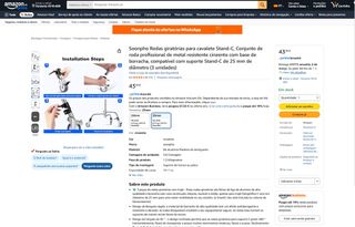 Conjubto de 3 rodas giratórias para cavalete (100)