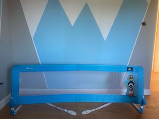 Barrera de Cama Infantil Azul Pirata