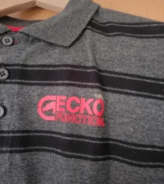 Polo rayas gris y negro niño 11-12 años