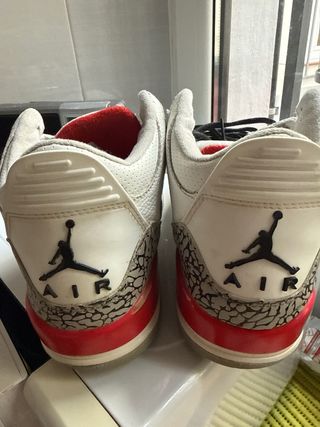 Jordan Air 3 Zapatillas Blancas Rojas