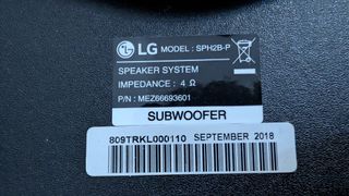 Barra de Sonido LG SH2 con Subwoofer y Bluetooth