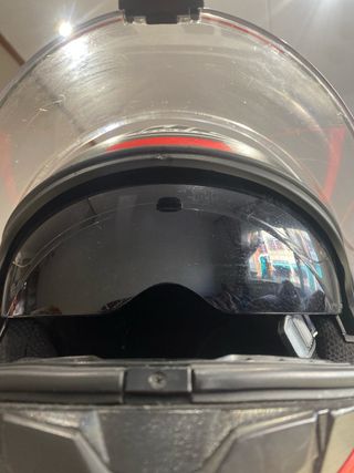 Casco HJC C70 Negro y Rojo