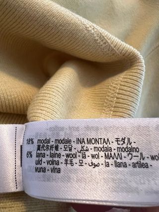 Jersey Zara Amarillo mantequilla Talla S