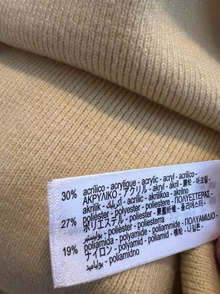 Jersey Zara Amarillo mantequilla Talla S