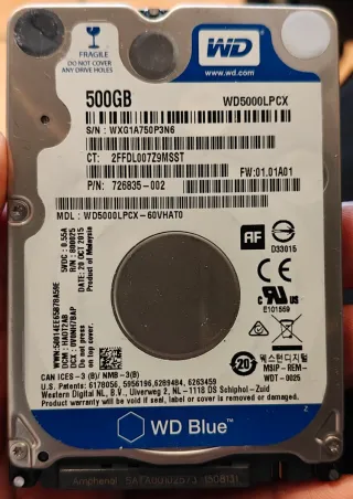 WD Hard Disk 500GB WD5000LPCX