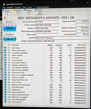 WD Hard Disk 500GB WD5000LPCX