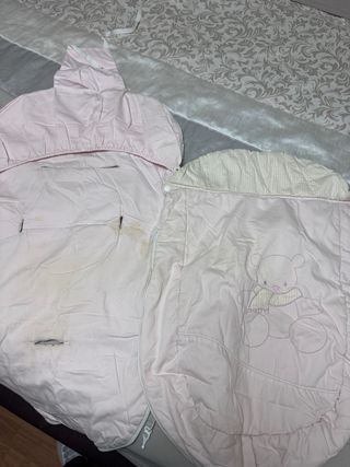 Saco Carro Bebé Rosa Oso