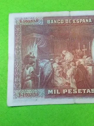 Billete 1000 Pesetas Banco de España 1928 usado