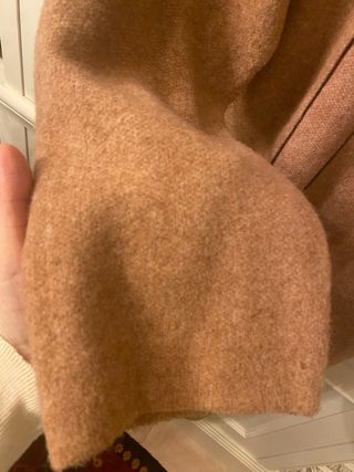 Chaqueta punto larga Zara rosa empolvado Talla S