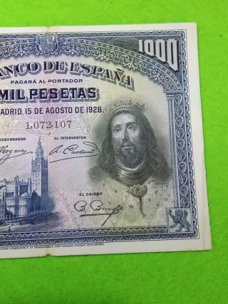 Billete 1000 Pesetas Banco de España 1928 usado