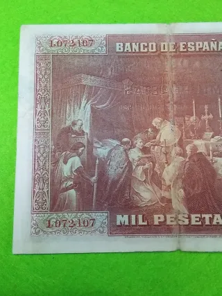 Billete 1000 Pesetas Banco de España 1928 usado