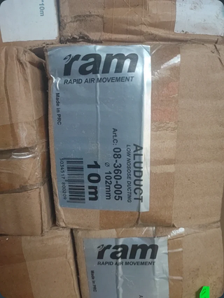 Tubo flexible aluminio 102x10