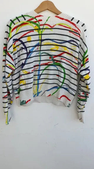 Jersey Desigual Talla Única Multicolor Rayas