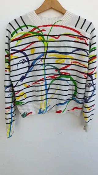 Jersey Desigual Talla Única Multicolor Rayas