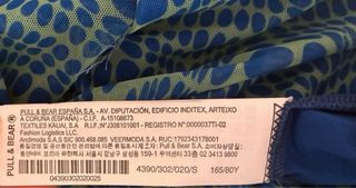 Vestido Pull&Bear Talla S estampado