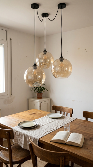 Lámparas Techo Globo Cristal