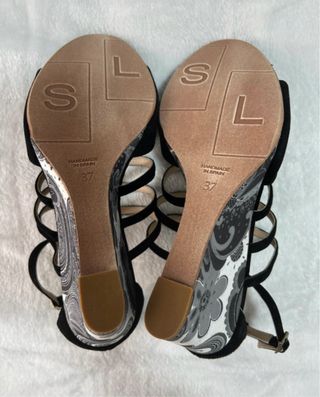 Sacha London sandalias cuña piel nuevas talla 37